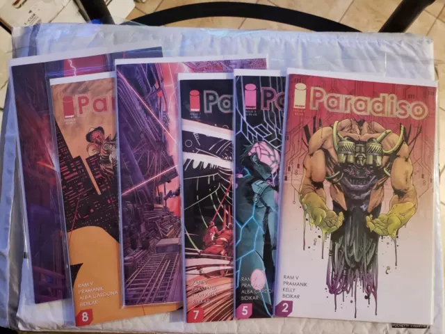 Paradiso #2 5 7 7 8 8 lot of 6 (2017) NM Image Comics 1st Print