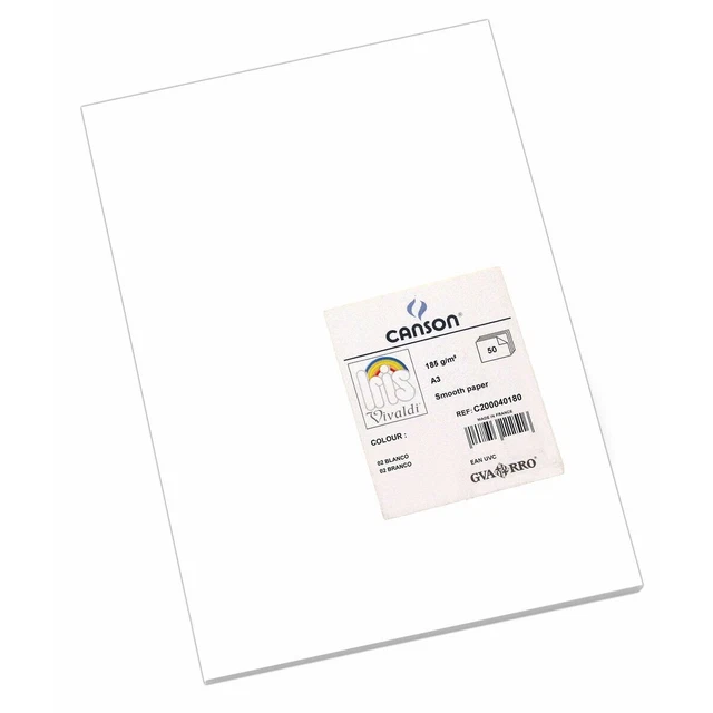 Cartulinas Iris 29,7 x 42 cm Blanco 185 g [50 Unidades]