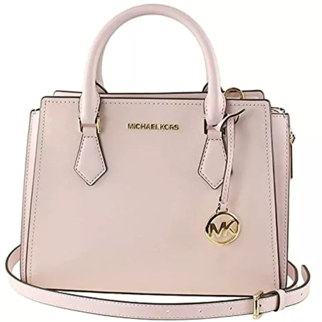 Michael Kors Large Leather Satchel Shoulder Bag Tote Purse Crossbody Messenger