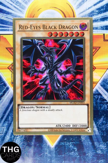 Red-Eyes Black Dragon MGED-EN003 1st Edition Gold Rare Yugioh Card