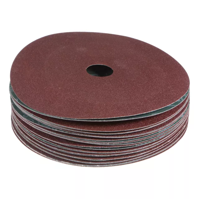 25pcs 100 Grit Aluminum Oxide Resin Fiber Discs 6"x7/8" Abrasive Discs