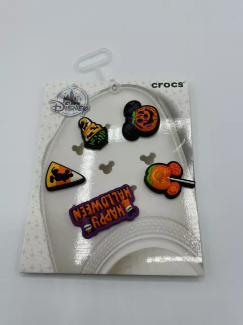 Disney Parks Halloween 2021 Crocs Jibbitz Charms Pack of 5 New with Card