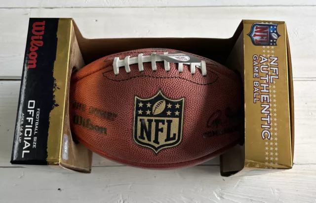 Wilson The Duke F1100 NFL Authentic Game Ball Leather Official Size