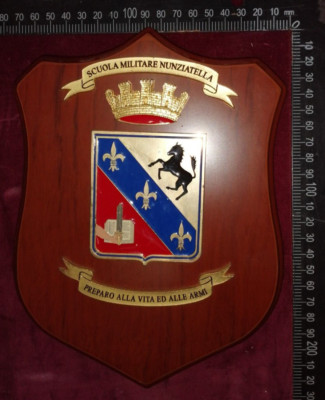 CREST SCUOLA MILITARE NUNZIATELLA ANNI 70-80 RARITÀ! 