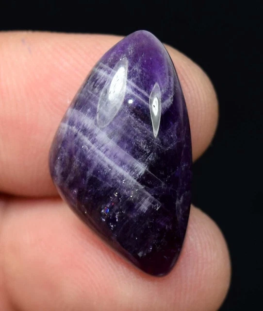 Agate de dentelle d'améthyste naturelle cabochon fantaisie pierre précieuse...