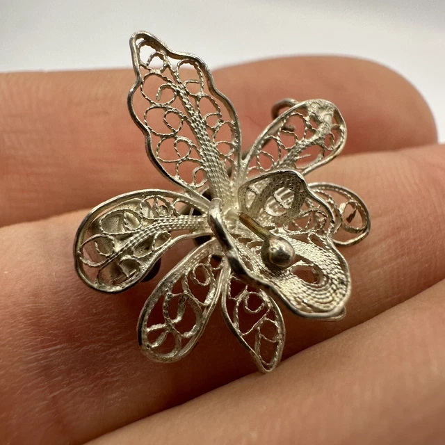 BROCHE ANCIENNE EN Argent Massif Fleur de Lys Royauté Symbole bijou