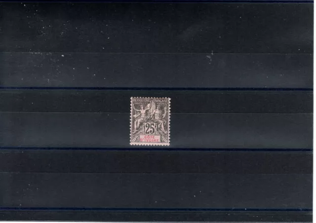 Timbre Cote Ivoire France Colonie 1892 N°8 Neuf* Mh