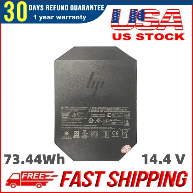 PU08 Replacement Battery For HP Z VR Backpack G1 Workstation - 4900mAh 73.44Wh