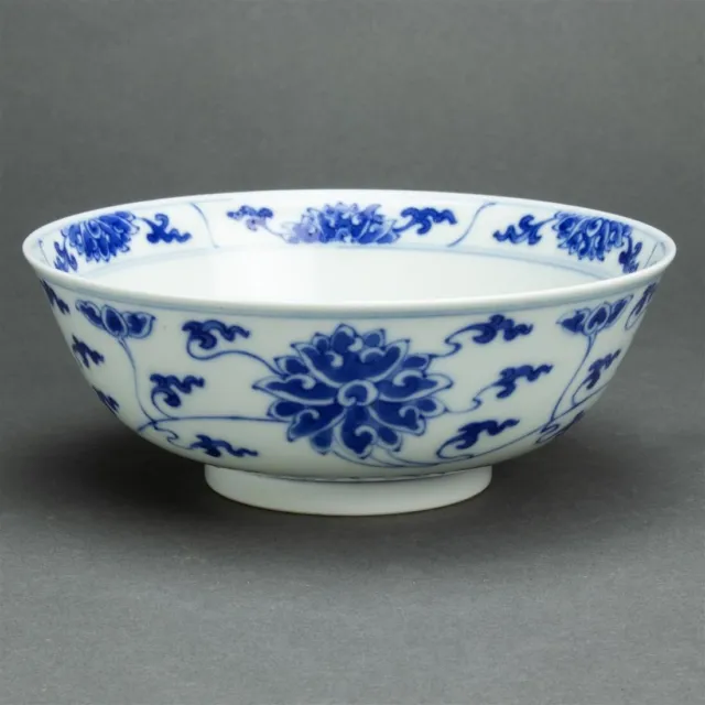 China Chinese underglaze blue bowl, six-character Guangxu mark, diameter 5.75".