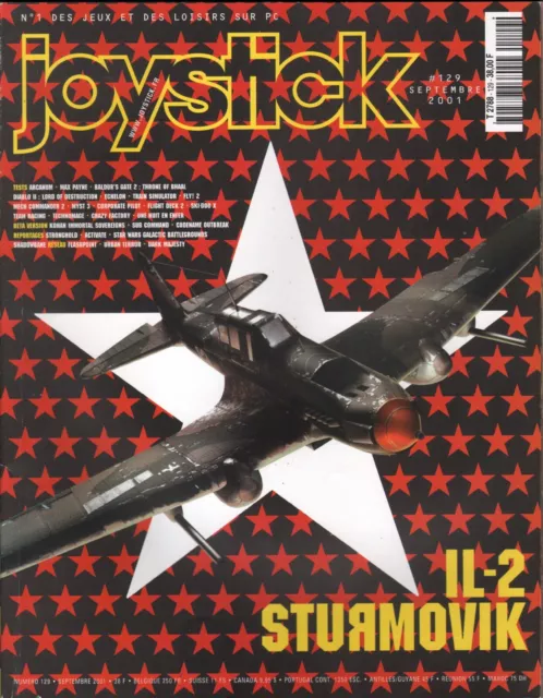 Magazine JOYSTICK n°129 septembre 2001 avec ses deux CD-ROM RETROGAMING  VINTAGE