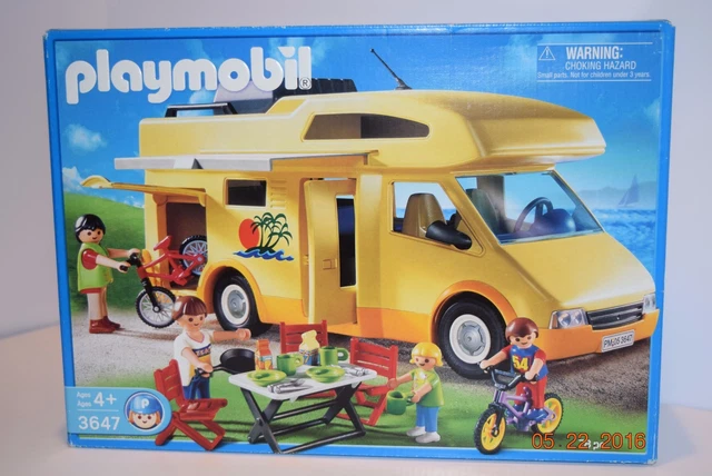PLAYMOBIL 3647 CAMPING-CAR/FOURGONNETTE familial, 4 ans et plus, gar?�on ou fille, 5928/6671, HTF 