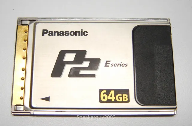 Tarjeta de memoria Panasonic P2 / serie E - 64 GB / AJ-P2E064XG -- CC