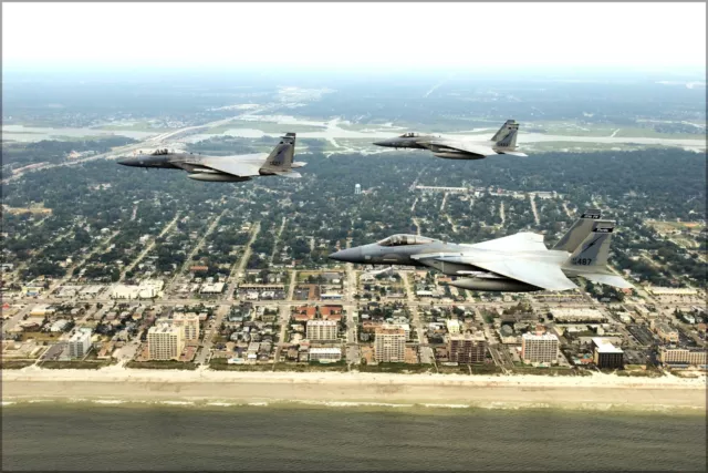 Poster, Many Sizes; F-15C Eagle F-15 Fighters Florida Air National Guard Jackson