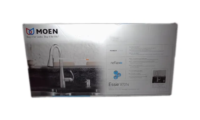 MOEN Essie Single-Handle Pull-Down Sprayer Kitchen Faucet w/ Reflex& Power Clean