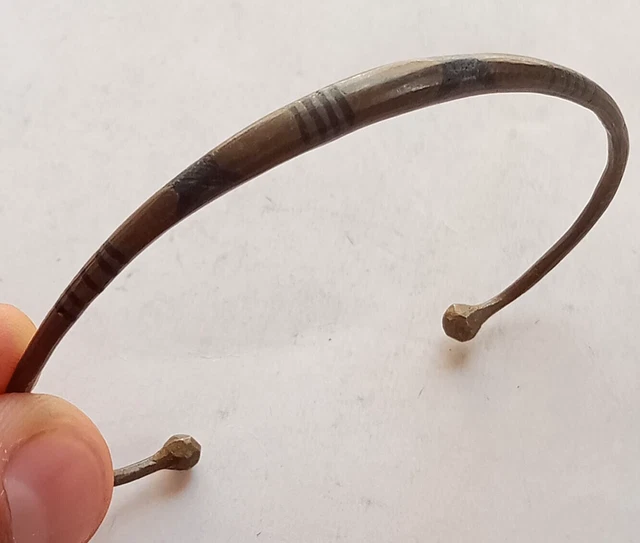 Very Old Rare Ancient Viking Bracelet Silver Artefact Authentic Amazing
