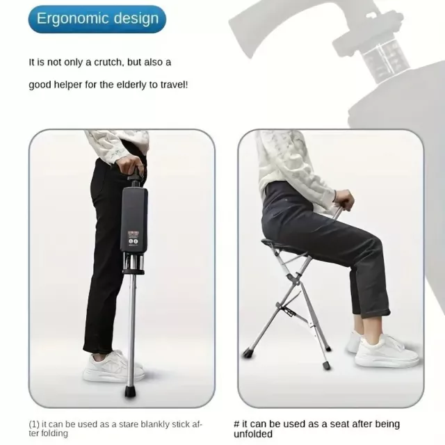 Foldable Seat/Portable Seat/Chair (Fordable Stool/Walking Stick)