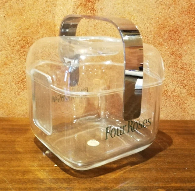 Guzzini secchio ghiaccio design Ambrogio Pozzi  pubblicitario Whisky Four Roses