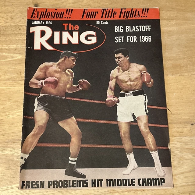 THE RING MAGAZINE 1966 Full Year Lot Of 12 Boxing Wrestling Magazines
