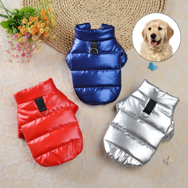 Pet Dog Puppy Cotton Clothes Coat Jacket Winter Warm Quilted Padded Puffer Small