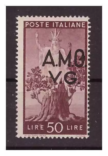 Trieste A - AMG VG Democratic 50 Lire - Letter " G " Closed New MNH