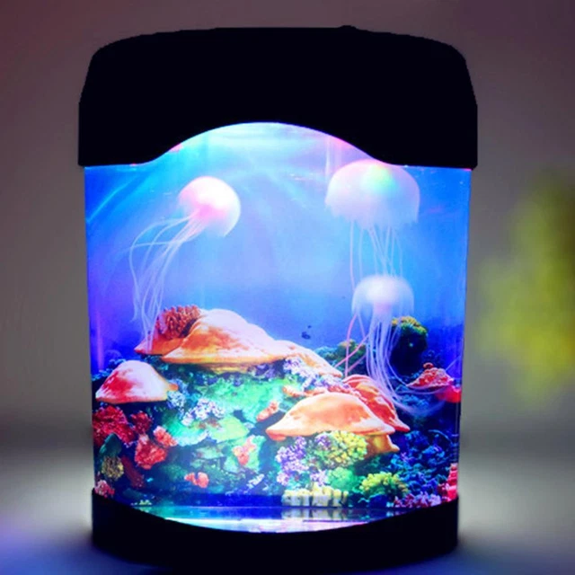 LAMP LED COLOR Changing Aquarium Mood Night Light For Home Office Set £