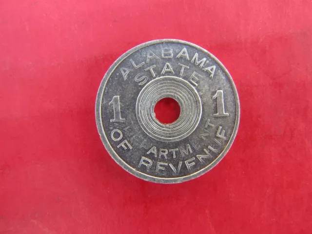 TAX COIN TOKEN ALABAMA State Sales Tax 1 Mill Department Of Revenue #2