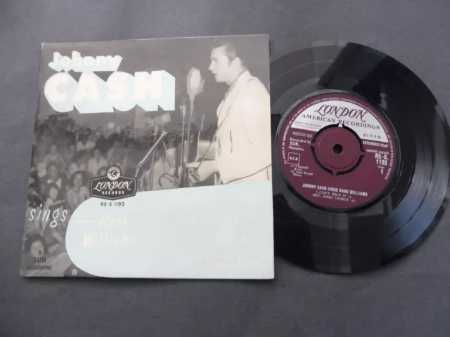 Johnny Cash - Sings Hank Williams 1963 UK EP LONDON