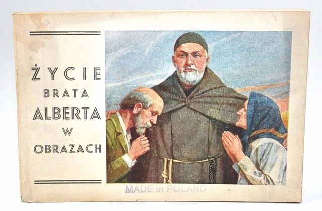 Polaco ŻYCIE BRATA ALBERTA W OBRACH WIERCIAK 1936 Religioso Hecho en Polonia