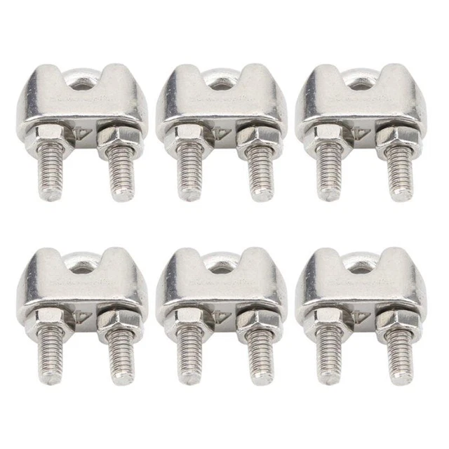 Staffa morsetto corda metallica M4 per olio - design accessorio rigging