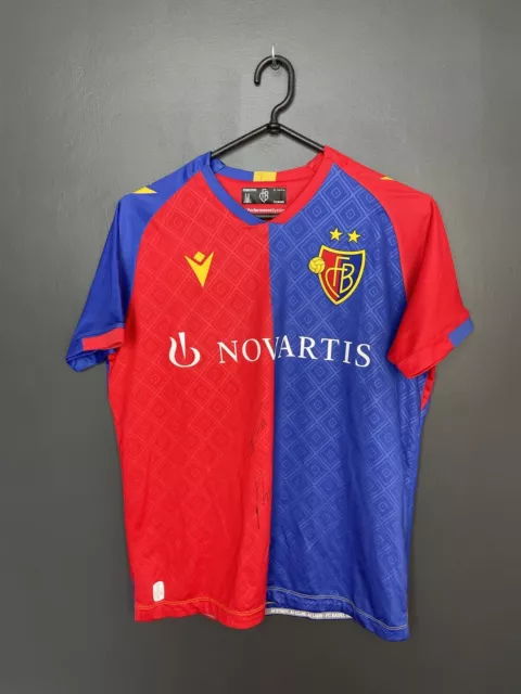 Basel 2022/2023 Home Football Shirt Macron Jersey Signed Size S Adult