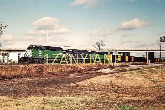 TTF19 TRAIN SLIDE Railroad MAIN Line BN BURLINGTON NORTHERN MONROE LA Louisiana