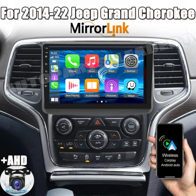 For Jeep Grand Cherokee 2014-2022 ANDROID 13.0 CAR CARPLAY RADIO GPS NAVI STEREO