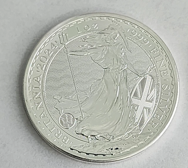 SILVER 2024 KING Charles Britain 1 oz Silver Britannia .999 Fine Coin