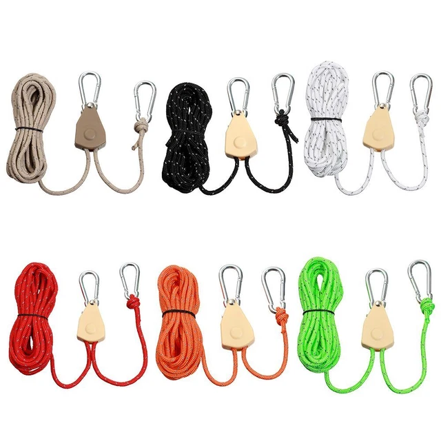 Ratchet Hangers Adjustable Rope Fastener Fixed Buckle Pulley Tent Rope Tensione