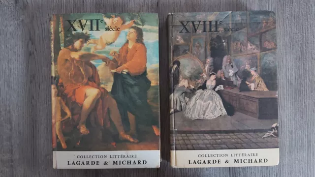 Collection littéraire Lagarde et Michard 17e SIÈCLE (1970) ET 18e SIECLE (1970)