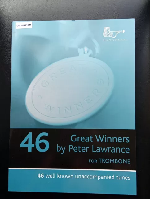 46 Great Winners For Trombone in Bass Clef with CD Backing *NEW* Pub. Brass Wind