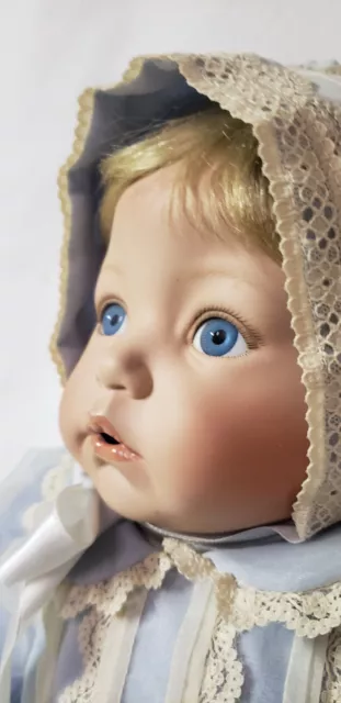 1998 Ashton Drake 18" Blonde Blue Eyes Baby Doll By Dianna Effner 4791FA