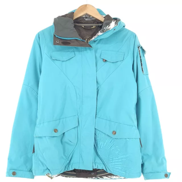 Salomon Esquí Snowboard Chaqueta Nieve con Falda Azul Mujer Talla S SMALL