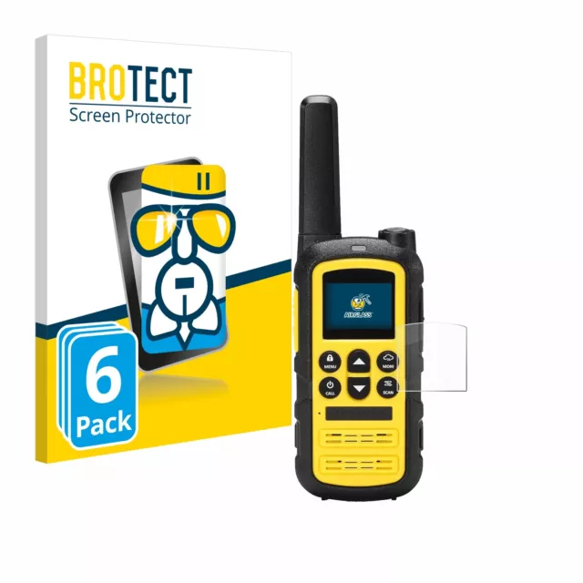 6x Flessibile Pellicola Protettiva Vetro per Radioddity PR-T6 PMR446 Robusto