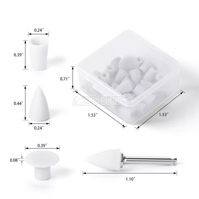 Dental Porcelain Resin Polishing Burs FG White Stone /Composite Finishing Burs