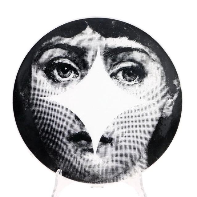 Piatto Vintage P. Fornasetti 'Tema e Variazioni' Italia Anni 60 - Porcellana