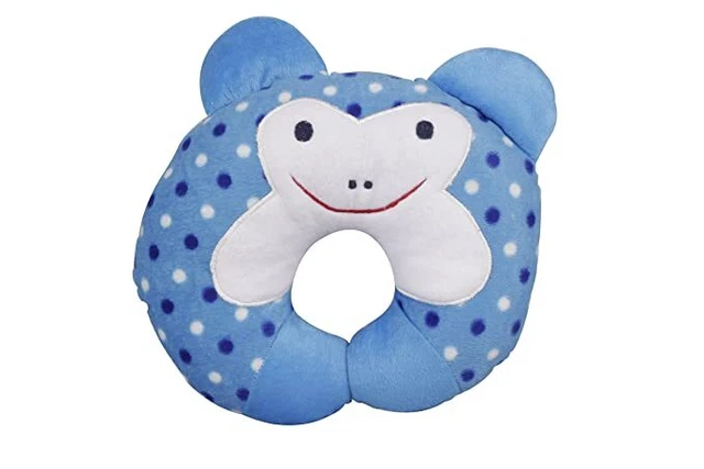 Baby U Soft Shape Rapper Head Pillow for Sleeping Babies Blue Sky Color