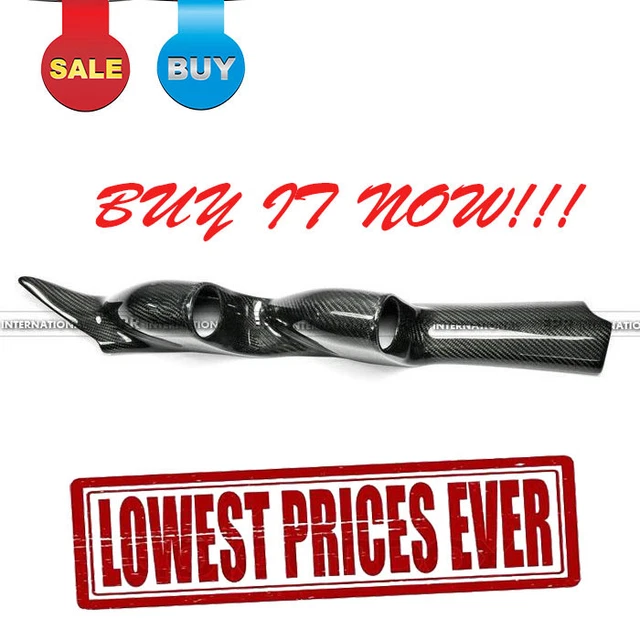 REAL CARBON FIBER APillar Twin Gauge Pod 52mm Style For Nissan R32 GTS