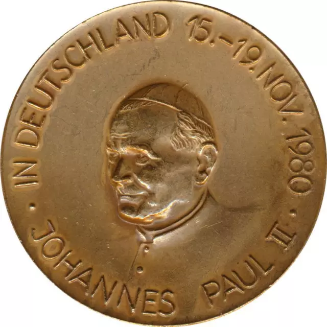 Medaille 1980 Deutschland-Besuch von Papst Johannes Paul II