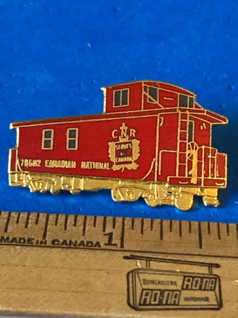 CN Rail Train Railroad Caboose 78602 CNR Canadian National Railway Lapel Pin