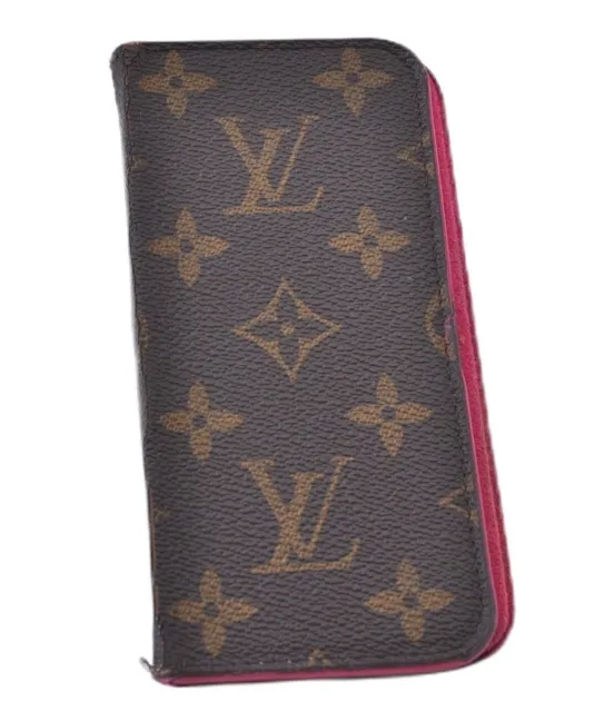 Louis Vuitton Monogram IPHONE 8 & 7 Folio iPhone Case Rose Pink flip LV  M61906