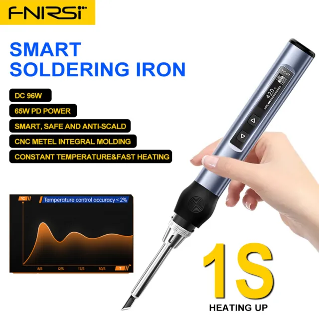 Smart Electric Soldering Iron Adjustable Temperature OLED Display Welding Kit