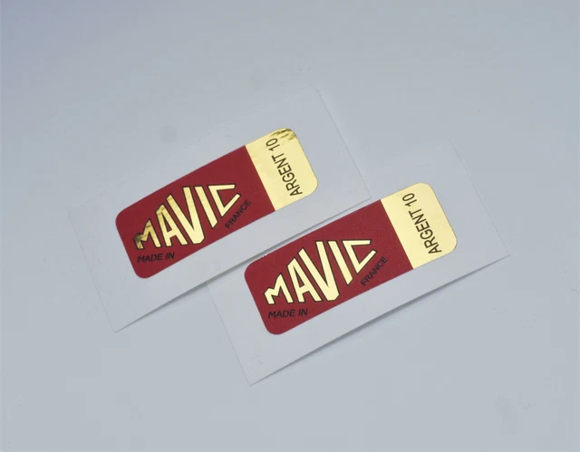 mavic decal argent 10 sticker metalic gold road rim to campagnolo or shimano hub