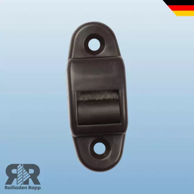 Gurtführung für 14mm Gurtdurchlauf Rolladen Rollladen Rollo braun Bürste mini