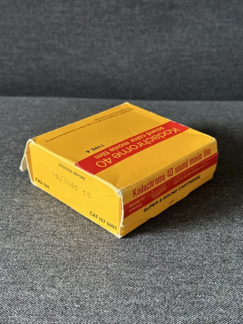 Kodachrome 40 Super 8 8mm Colour Film Sound Cartridge Expired 10/1985